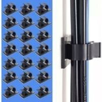 50Pcs Câbles Adhésifs Réglable Clips de Câble,Premium Adhésif 3M Fil Nylon Colliers de Serrage Câble,Attaches Câbles pour Organiseur Bureau,Ordinateur Cordon Électrique,Voiture et Maison(Noir)