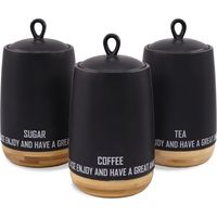 Ensemble de 3 récipients en céramique pour café, thé et sucre MAESTRO Eco Style MR-20029-03CS