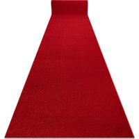Läufer KARMEL Glatt karminrot / rot 80 cm red 80x1350 cm