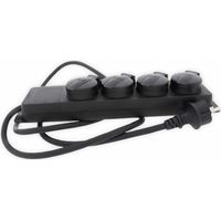 Arcas Outdoor Steckdosenleiste 4-fach, 2 m, 3800W, IP44