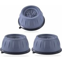 Almohadilla Antivibración Pour Machine À Laver - Charge Maximale 100 Kg - Matériau Caoutchouc Et Fibres Synthétiques - Pour Sol Carrelé Ou Lambrissé - Lot De 8