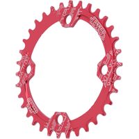 Plateau FMFXTR étroit-large pour vélo, entraxe 104 mm, 34 dents, rond, monoplateau pour VTT et vélo de route, rouge