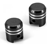 Bouchon de valve One en orme de piston colori noir pour auto Neuf