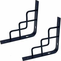Metallregal für Hängenischen – 2 Stück, maximale Traglast 50 kg, 15 cm, geeignet für Wohnzimmer und Küche – AquaForge