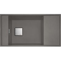 Franke Fresno - Fregadero de fragranite FSG 211/111, 86x46 cm, roca gris 135.0652.560