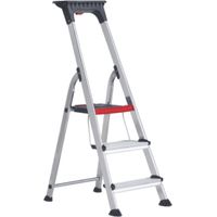Escalera Altrex Double Decker — Tijera de Aluminio con Plataforma y SmartBox EN 131 Incremental 3 peldaños DD3 Altura de trabajo 2.6m3 peldaños DD3 Altura de trabajo 2.6m EN131