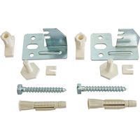 SOMATHERM FOR YOU, 601520303, Set di 2 fissaggi regolabili per radiatore in acciaio con pannello a staffa - Composto da 2 console, 2 viti (8x60), 2 tasselli (10x60), 2 sistemi anti-rumore