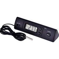 Sollbry Thermomètre Compteur De Température Numérique À Cristaux Liquides LCD Mesure De L'humidité Capteur De Sonde Câblé pour Réfrigérateur Aquarium Climatiseur