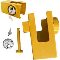 Serrure De Remorque Serrure À Rotule Hautement Sécurisée Pour Remorques De Voitures Et Caravanes Serure De Sécurité Robuste En Acier Inoxydable Antivol Pour Camping-car, Bateau, Transporteur, Remor