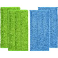 4 Pièces Lingette pour Swiffer Wetjet. 30 X 15 pour Swiffer Wetjet Microfibre Lavable. Reutilisable pour Swiffer Wetjet Recharge