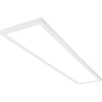 BRILONER SLIM Plafonnier LED ultraplat 98x20cm rectangulaire 36W 4800lm 4000K lumière blanc neutre rétroéclairage Blanc lampe plafond salon bureau cuisine couloir