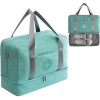 Sac de Sport avec Compartiment à Chaussures Sac de Voyage Imperméable Sac à Main de Grande Capacité pour Homme et Femme