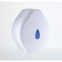 Nymas Bathroom Wall Mounted Toilet Roll Holder Paper Dispenser White Commercial