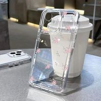 Étui de téléphone transparent à motif floral pour iPhone 11 Pro (pour iPhone 11 Pro)