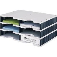 Styro Styrodoc Duo organizzatore da scrivania nero e grigio