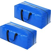 Grand sac de rangement en tissu XL avec fermeture éclair pour vêtements et déménagement housse de stockage pratique