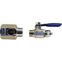 Kit robinet d'entrée métallique 3/8" avec robinet 1/4" - T + robinet d'arrêt pour osmoseur