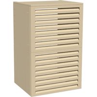 Cache clim acoustique extérieur Atole aluminium 157x100x84cm crème