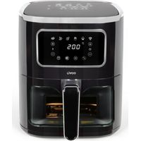 Freidora de aire negra de 5 litros y 1450 W - DOC341 - Livoo -