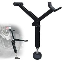 Bequille Moto Pliable, Crics de Levage Portable pour Roue Arrière, Leve Moto Universel avec Poignée, Hauteur et Angle Réglables, pour la Plupart de Moto, Vélo, Tout-Terrain