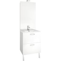 Aquarine – Miroir simple de salle de bain 103x60cm – Rectangulaire sans contour – Pour installation au-dessus d'un meuble – Grand champ de vision