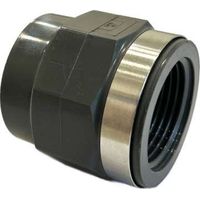Georg Fischer PVC U Kunststoff Übergangsmuffe grau 25 x 3/4" IG 721910207