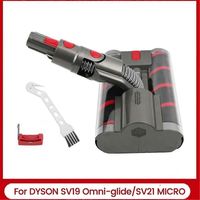 Tête de brosse double à rouleau souple de rechange pour aspirateur Dyson Omni-Glide SV19 / SV21-Micro