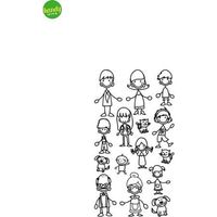 Sticker family Crearreda adesivo murale frasi famose 15x31 cm