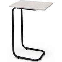 Table basse servetto blanche avec structure en métal cm 40 x 30 x 60 h