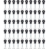 Pack of 50 electric fence insulators, screw-in ring insulators, electric fence accessories, grid system accessories, ring insulator tube for animal husbandry
