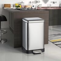 Cubo de basura con pedal de 30 litros para cocina de acero diseño Kleen