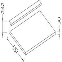 Option: plan inox scotch-brite à prédisposition - Diamond
