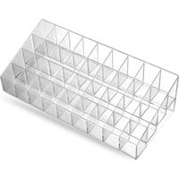 Rangement Rouge a Levre 36 Compartiments Organisateur de rouge à lèvres Transparent Support de Rouge à lèvres Acrylique Rangement Cosmétique pour Brillant à lèvres, Rouges à lèvres