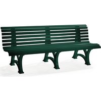 Banc de jardin BORKUM 4 places longueur 2000 mm vert
