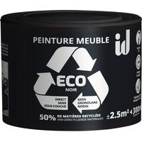 Peinture ECO pour boiseries et meubles - noir 300ml - ID PARIS