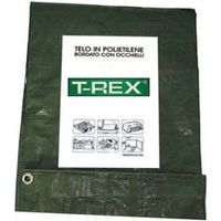 TELO OCCHIELLATO BORDATO CON ANGOLI RINFORZATI 85 GR. HOBBY mt.8x10 gr.85 al mq. colore verde/blu TREX