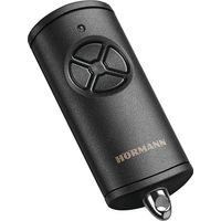 Hörmann – Télécommande émetteur portatif 4 canaux – Alimentation par batterie CR2032 – Compatible motorisations de porte de garage – Couleur noir