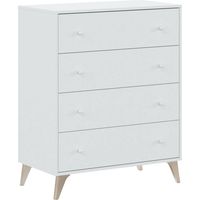 Commode - Sweet - 4 tiroirs - Blanc - 95 x 77.5 x 40 cm
