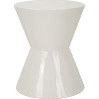 Tavolino da appoggio Oyo in metallo beige Ø 45 cm