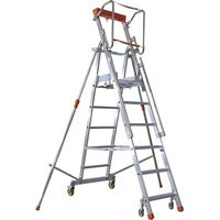 Fimm - Plateforme de magasinage en aluminium repliable charge 150 kg 10 marches haut. travail 4510 mm