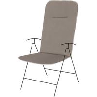 TAUPE-AKTIONSKISSEN MIT HOHER RÜCKENLEHNE 116x48xH2,5 cm.