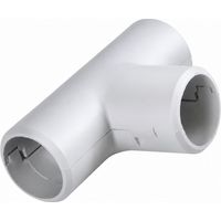 Graue T-Stücke für 20 mm IRO-Rohr, 2 Stück