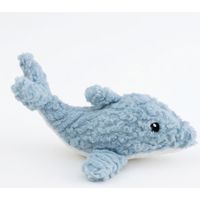 Jouet pour chien requin en peluche chenille avec couineur, résistant à mâcher
