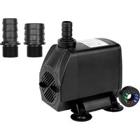 Bomba sumergible silenciosa, caudal regulable, con iluminación LED, cable de 1,95 m (4000 L/H, 85 W, altura de elevación de 3,5 m)