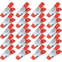 20 Stück Metall-Federklemmen, Modellbau-Pinzetten, Metall-Federklemmen, Wäscheklammer-Halter für Planen, Camping, Planen, Holzbearbeitung, Modellbauwerkzeug
