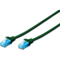 Patchkabel DIGITUS UTP Kat. 5e 0,25 m PVC grün