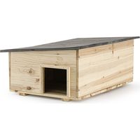 Igelhaus Winterfest Überwinterungs Holz, 54×38 cm