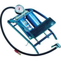 Fußluftpumpe 5bar Doppelzylinder m.Manometer