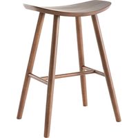 Tabouret de bar design noyer H65 cm DEMORY