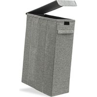 50L Cesta Portabiancheria con Coperchio 20x40x60 Cesta Panni Sporchi Salvaspazio